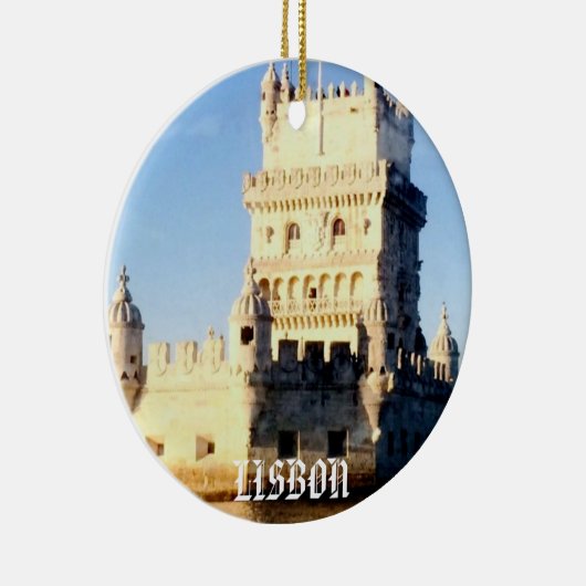 Kerstversiering in Lissabon Keramisch Ornament (Rechts)