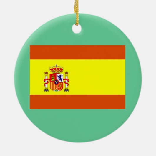 Kerstversiering in Madrid Keramisch Ornament (Achterkant)