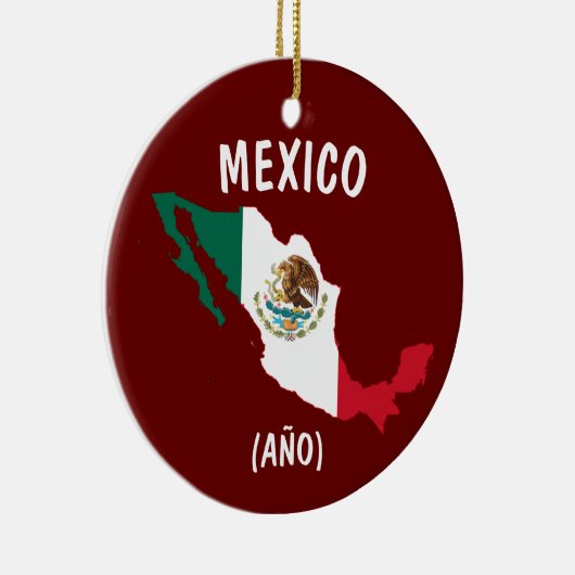 Kerstversiering in Mexico Trip Keramisch Ornament (Rechts)