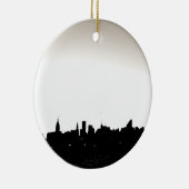 Kerstversiering in New York City Keramisch Ornament (Rechts)