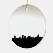 Kerstversiering in New York City Keramisch Ornament (Links)