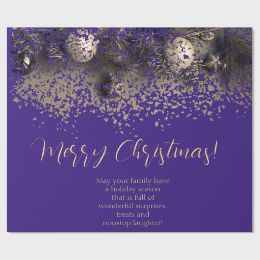 Kerstversiering in punten cadeaupapier (Vlak)