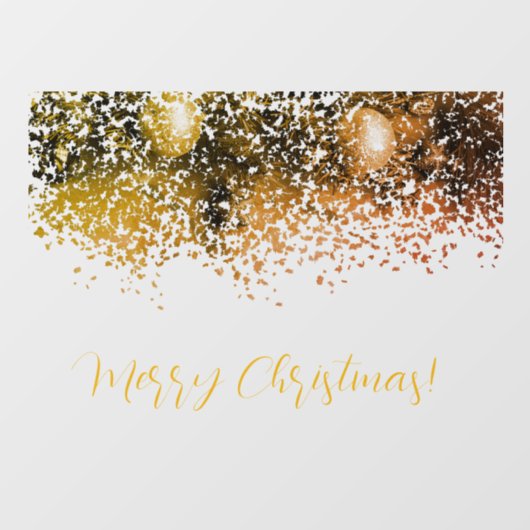 Kerstversiering in punten raamsticker (Vel)