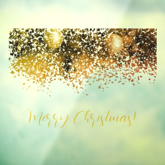 Kerstversiering in punten raamsticker (Vel 3)