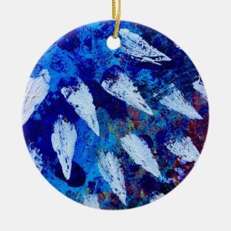 Kerstversiering in Skyburst Design Keramisch Ornament