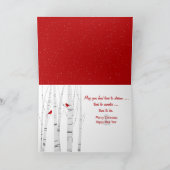 Kerstversiering in sneeuw feestdagen kaart (Binnen)