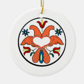 Kerstversiering in stijl van Amish Keramisch Ornament (Voorkant)