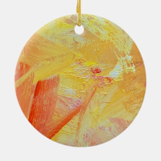 Kerstversiering in Sunshine Design Keramisch Ornament (Achterkant)