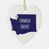 kerstversiering in Washington Keramisch Ornament (Rechts)