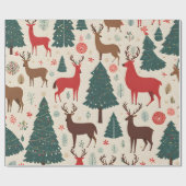 kerstversiering inpakpapier (Vlak)