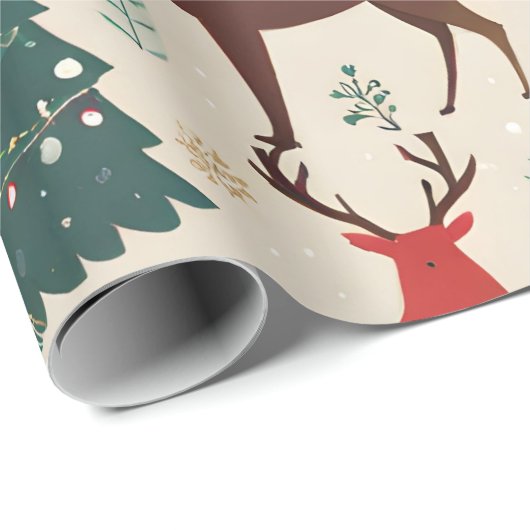 kerstversiering inpakpapier (Rol Hoek)