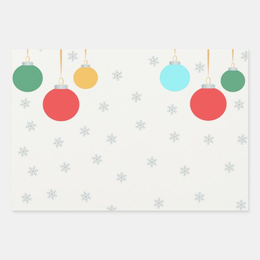 kerstversiering inpakpapier vel (Voorkant 2)