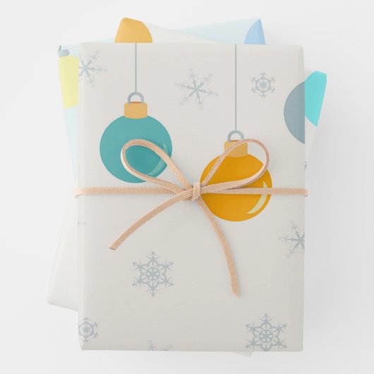 kerstversiering inpakpapier vel (In situ)