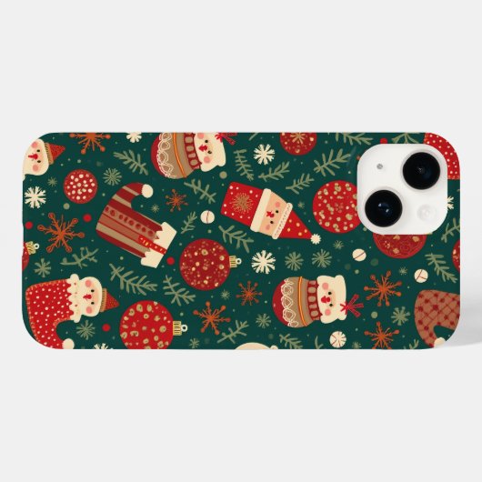 Kerstversiering iPhone 14 hoesje (Achterkant (horizontaal))