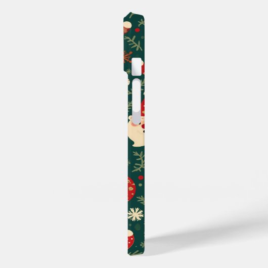 Kerstversiering iPhone 14 hoesje (Achterkant / Links)