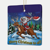 Kerstversiering Jolly Old Elf van Tracy Lesch Keramisch Ornament (Links)