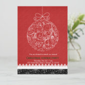 kerstversiering kaart (Staand voorkant)