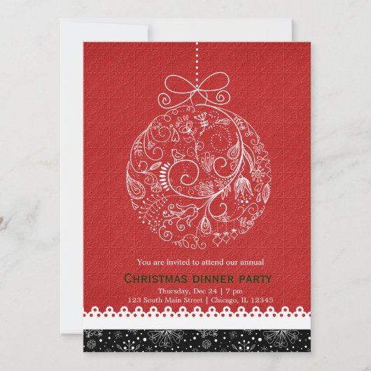 kerstversiering kaart (Voorkant)