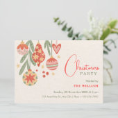 Kerstversiering Kaart (Staand voorkant)