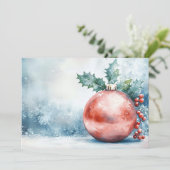 Kerstversiering Kaart (Staand voorkant)