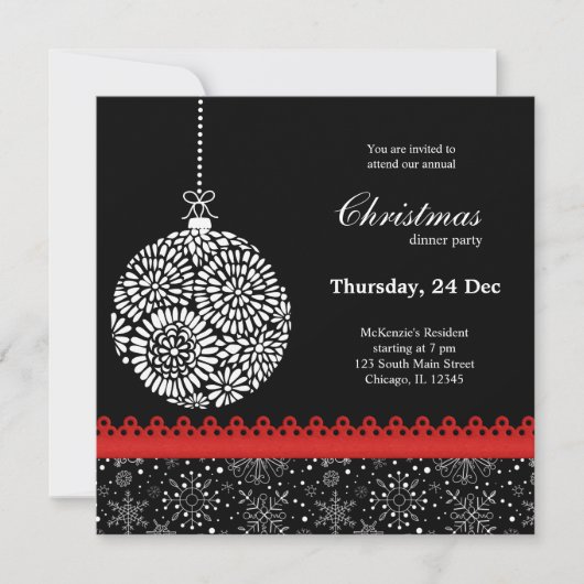 kerstversiering kaart (Voorkant)