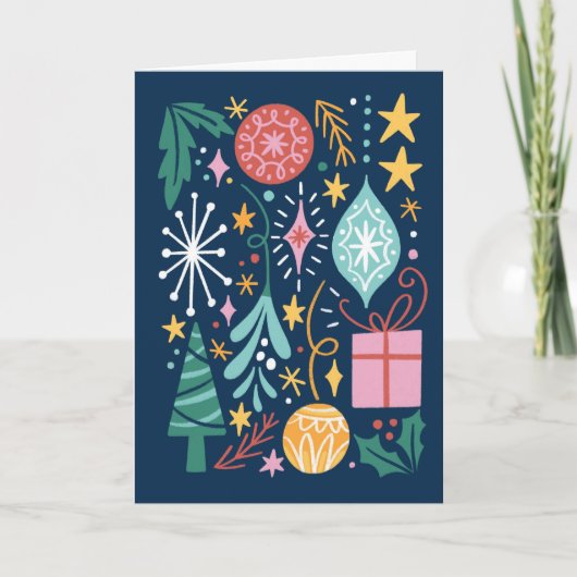 Kerstversiering kaart (Voorkant)