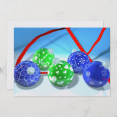 kerstversiering kaart (Voorkant / Achterkant)