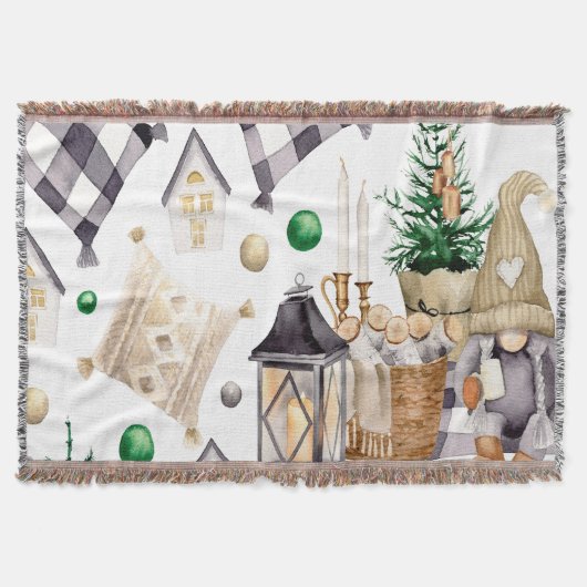 Kerstversiering Kabouter Deken (Voorkant)
