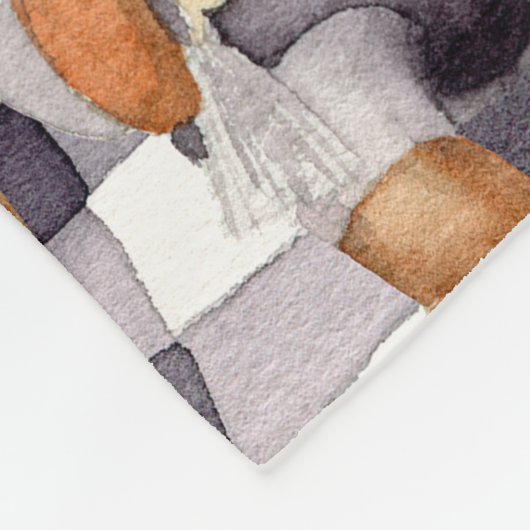 Kerstversiering Kabouter Fleece Deken (Hoek)
