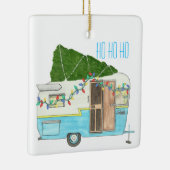 kerstversiering kampeertrailer keramisch ornament (Rechts)