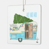 kerstversiering kampeertrailer keramisch ornament (Links)