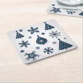 kerstversiering kartonnen onderzetters (Schuin)