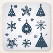 kerstversiering kartonnen onderzetters (Voorkant)