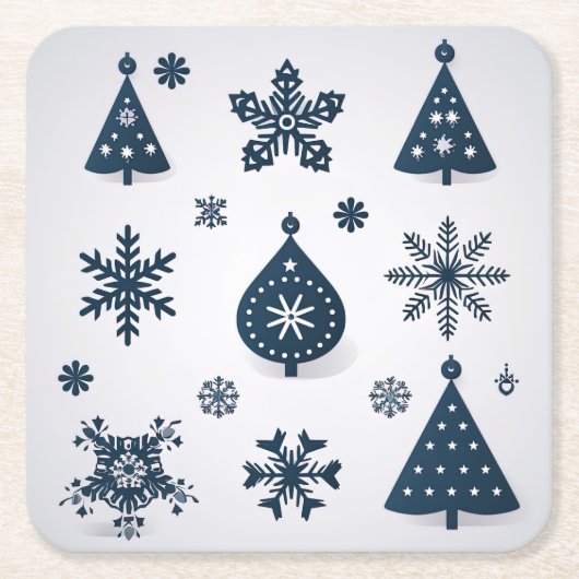 kerstversiering kartonnen onderzetters (Voorkant)