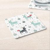 kerstversiering kartonnen onderzetters (Schuin)