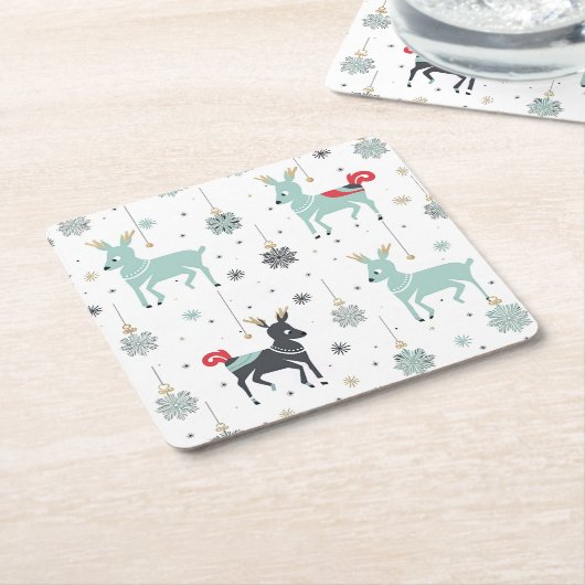 kerstversiering kartonnen onderzetters (Schuin)