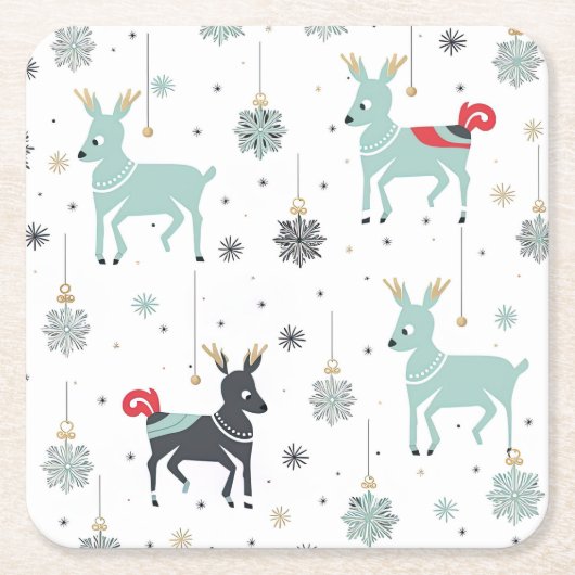 kerstversiering kartonnen onderzetters (Voorkant)