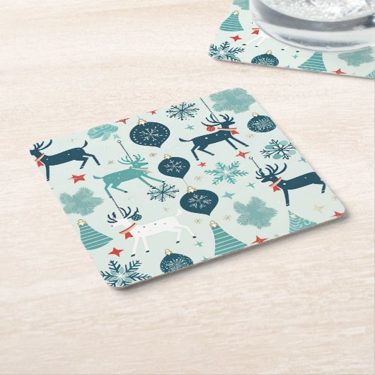 kerstversiering kartonnen onderzetters (Schuin)