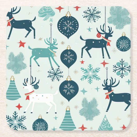 kerstversiering kartonnen onderzetters (Voorkant)