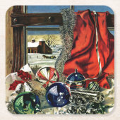 kerstversiering kartonnen onderzetters (Voorkant)