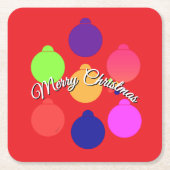 Kerstversiering Kartonnen Onderzetters (Voorkant)