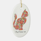 kerstversiering Kat Keramisch Ornament (Rechts)