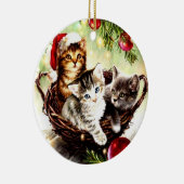 Kerstversiering - Kat Lover Keramisch Ornament (Rechts)