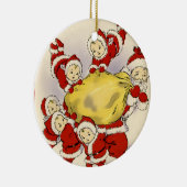 kerstversiering keramisch ornament (Rechts)