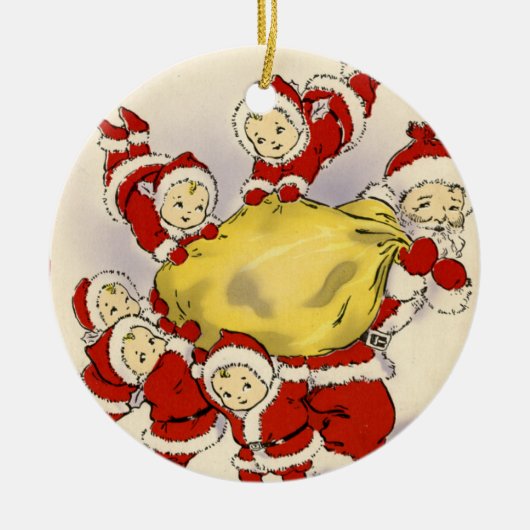 kerstversiering keramisch ornament (Voorkant)