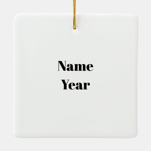 Kerstversiering Keramisch Ornament (Achterkant)