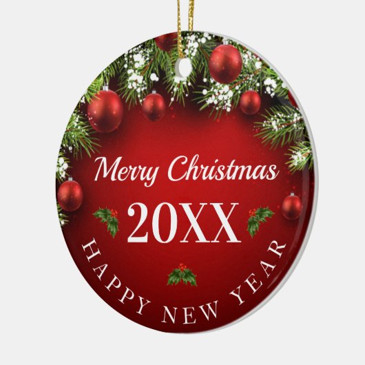 kerstversiering keramisch ornament (Links)