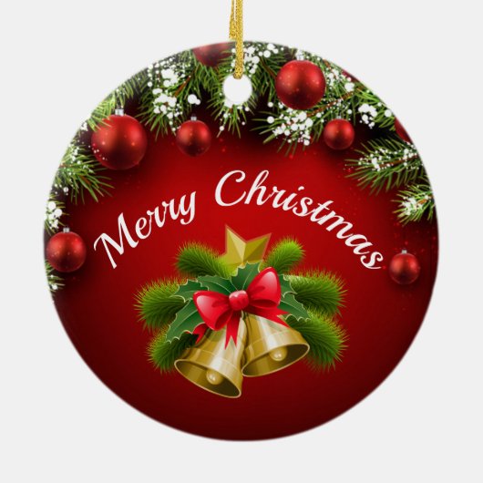 kerstversiering keramisch ornament (Achterkant)