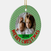 kerstversiering keramisch ornament (Rechts)