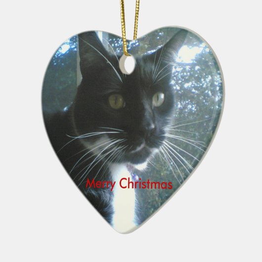 kerstversiering keramisch ornament (Links)